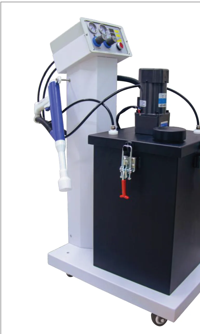 Electrostatic flocking machine