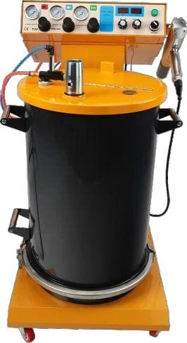 KBE-861 electrostatic powder coating machine with hopper