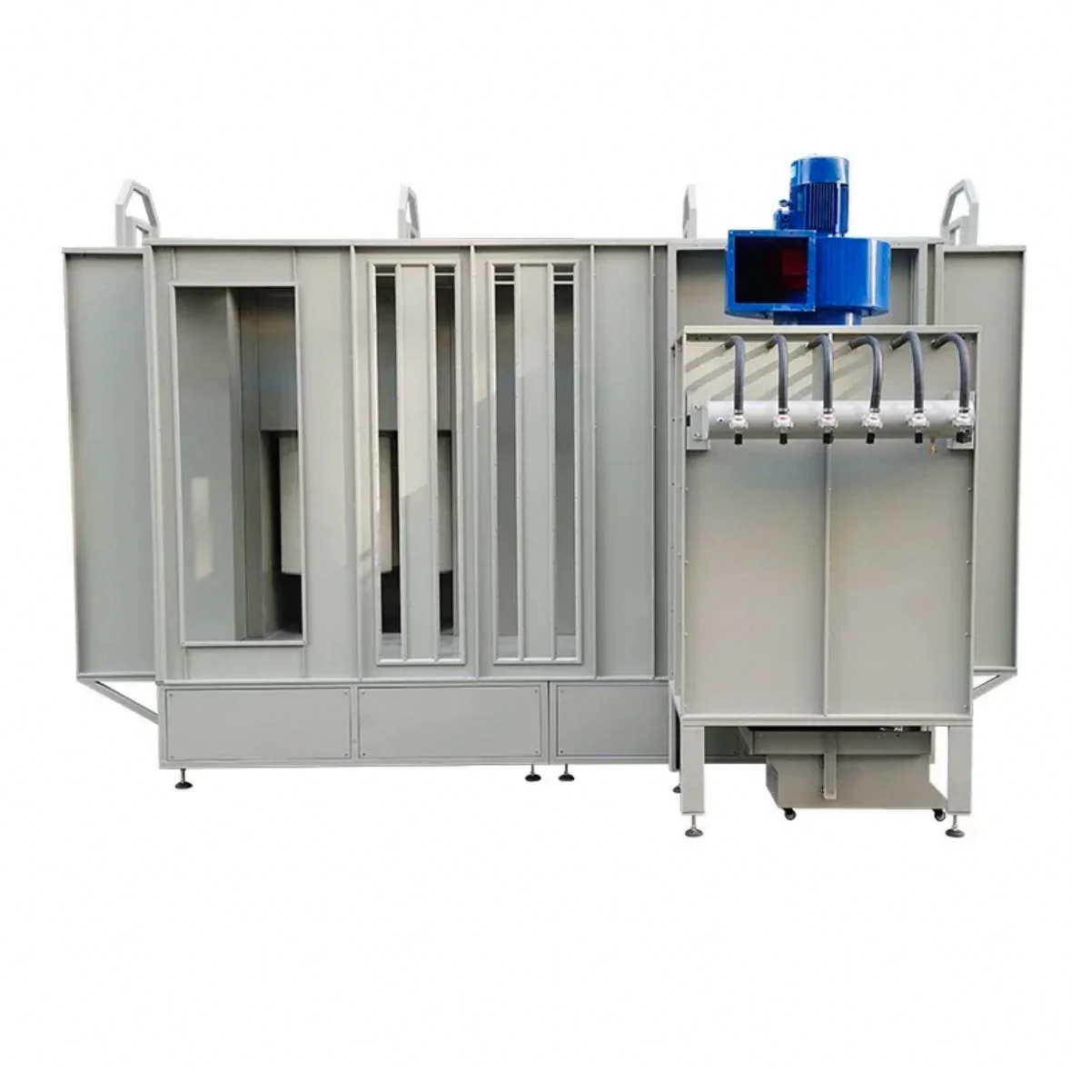 Automatic powder coating booth