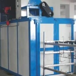 Batch type powder coating plant